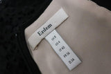 Erdem Dress Aliya Black Floral Lace Size US 4 Short Sleeve Mini Shift - Celebrity Owned