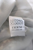 Erdem Emma Mini Shift Dress White/Multi Floral Print Silk Size 8 US 4 - Celebrity Owned