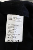 Ermanno Scervino Dress Black Angora Size 38 Sleeveless Ruffle-Trim Shift - Celebrity Owned