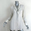 FRAME Pajama Shirt White & Navy Pinstripe Silk Size Small Long Sleeve Blouse