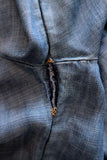 FRAME Shirt Lace-Up Blouse Hadley Chambray Denim Size Small Long Sleeve Top - Celebrity Owned