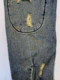 Free People Baja Denim Jacket Size 2 Distressed Jean Jacket - Celebrity Owned