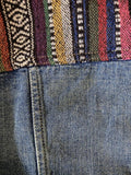 Free People Baja Denim Jacket Size 2 Distressed Jean Jacket - Celebrity Owned