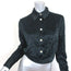 GANNI Wrap Shirt Black Crinkled Satin Size 36 Long Sleeve Blouse NEW