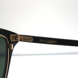 Garrett Leight Mr. Leight Runyon Sunglasses Black/Gold NEW - Celebrity Owned