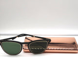 Garrett Leight Mr. Leight Runyon Sunglasses Black/Gold NEW - Celebrity Owned