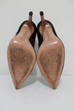 Gianvito Rossi High-Back Ankle Strap Pumps Black/Silver Metallic Suede Size 36.5 - Celebrity Owned