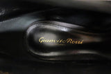Gianvito Rossi Vamp Booties Black Suede Size 39.5 Peep Toe Ankle Boots - Celebrity Owned