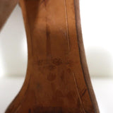 Givenchy Ankle Strap Sandals Brown Suede Size 37.5 Open Toe Heels - Celebrity Owned