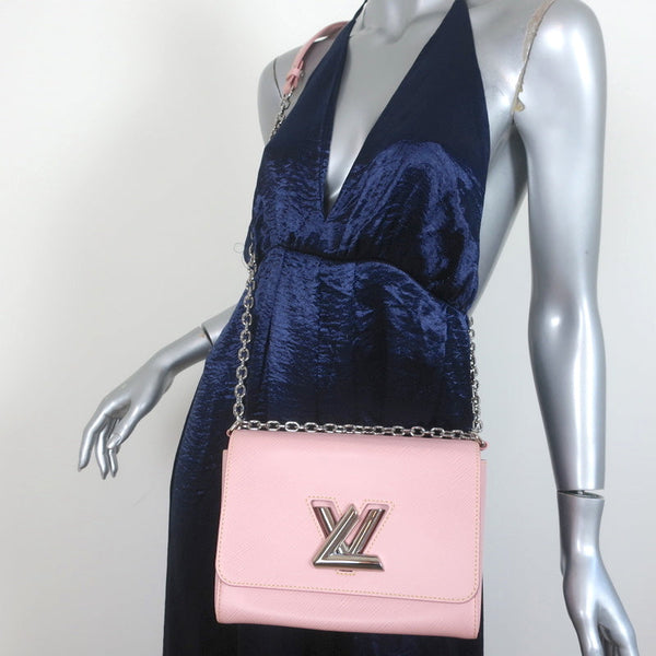 Louis Vuitton Rose Ballerine/Black Epi Leather Trunk Multicartes