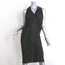 Lanvin Dress Palm Leaf Print Jersey Size Small Sleeveless V-Neck