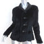 Olivier Theyskens Fur Coat Black Size 40 Button-Front Jacket