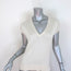 Knott Short Sleeve V-Neck Top Cream Silk Jersey Size 1