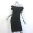 Zac Posen Off the Shoulder Cocktail Dress Black Size 4 Cap Sleeve Sheath