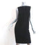 Viktor & Rolf Bow Neck Dress Black Satin-Trim Wool Size 40 Sleeveless Sheath