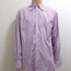 Loro Piana Button Down Shirt Light Blue/Red Striped Cotton Size 44 - 17 1/2