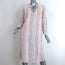 Sundry Dress Cream Striped Cotton Size 0 Tie-Neck Long Sleeve Tunic