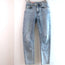 Acne Studios Bla Konst Melk Tapered Leg Jeans Light Blue Marble Wash Size 24