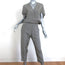 Zero + Maria Cornejo Jumpsuit Hex Black/White Gingham Size 4 Short Sleeve