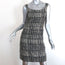 Zac Posen Dress Black/Cream Chain-Trim Brocade Size 6 Sleeveless Sheath