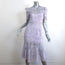 Saylor Lace Midi Dress Lazuli Lilac Size Small Short Sleeve Open Back