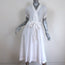 Xirena Wrap Dress Winslow White Cotton Size Extra Small Short Sleeve Midi