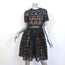 Alexis Dress Lula Black Guipure Lace Size Medium Short Sleeve Fit & Flare