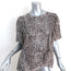 Les Coyotes de Paris Ruffle Blouse Billie Brown/White Printed Georgette Size 40