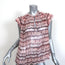 Ulla Johnson Top Clea Blush Tie Dye Chiffon Size 6 Flutter Sleeve Blouse NEW
