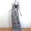 Raquel Allegra Racerback Maxi Dress Gray Tie Dye Cotton-Blend Size 1