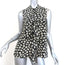 Proenza Schouler Sleeveless Ruffle Button Down Top Black Floral Print Size 2