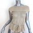 Ralph Lauren Blue Label Off-Shoulder Top Charleston Beige Linen Size Medium NEW