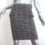 Alexander Wang Pencil Skirt Black/Gray Printed Stretch Wool Size 6