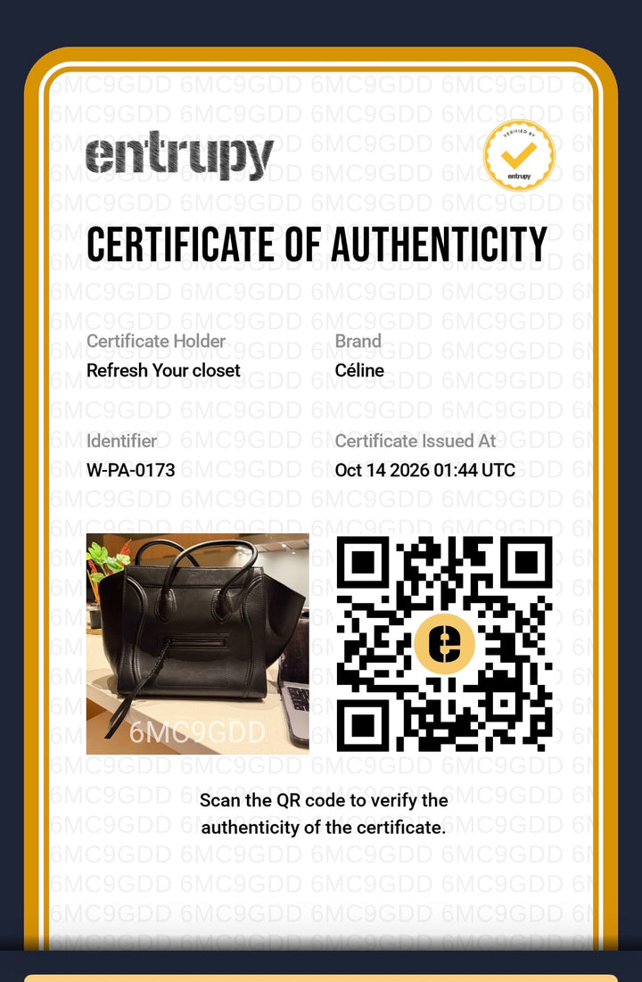 Celine Medium Phantom Luggage Tote Black Calfskin Leather