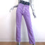 1/OFF Paris Upcycled Double-Waisted High Rise Jeans Lilac Denim Size Small