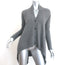 360 Cashmere Draped Cardigan Gray Cashmere Size Small V-Neck Sweater