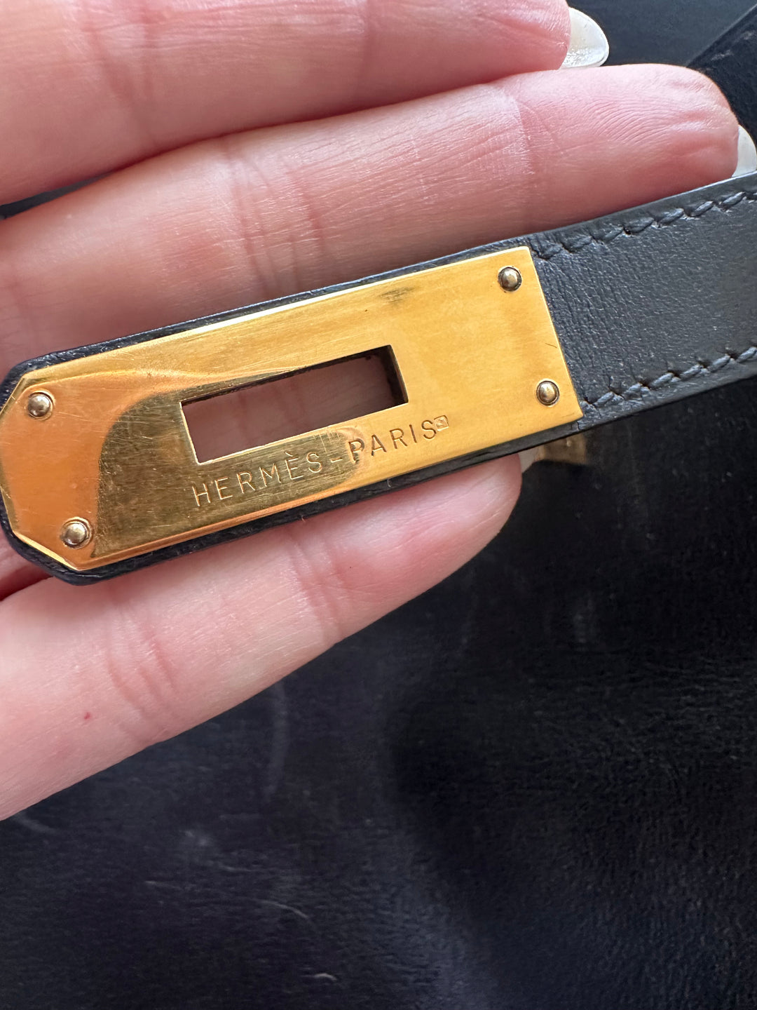 Hermes 2004 Birkin 40 Black Box Leather Gold Hardware