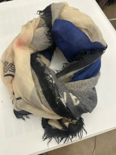 Chanel Lightweight Sheer Cashmere Shawl Scarf