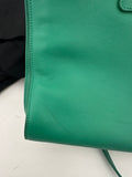 Saint Laurent Sac de Jour Small Tote Green Leather Crossbody Bag