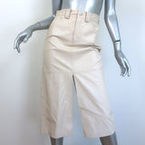 A.L.C. Alden Faux Leather Midi Skirt Ivory Size 0 NEW