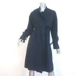 A.L.C. Bristol Drawstring Trench Coat Navy 