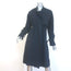 A.L.C. Bristol Drawstring Trench Coat Navy Stretch Wool Size 2