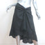 A.L.C. Heather Eyelet-Embroidered Linen Asymmetric Midi Skirt Black Size 10