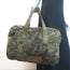 A.P.C. Tropical Print Canvas Duffle Bag Dark Green Extra Large Shoulder Bag