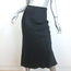 ANINE BING Bar Silk Charmeuse Midi Skirt Black Size Small