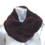 Adrienne Landau Rabbit Fur Infinity Scarf Snood Bordeaux