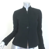 Akris Temptation Stand-Collar Blazer Black Wool S