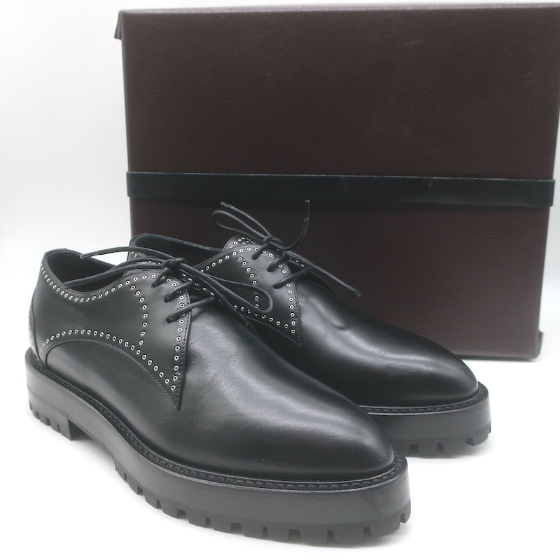 Alaia Eyelet-Embellished Derby Loafers 