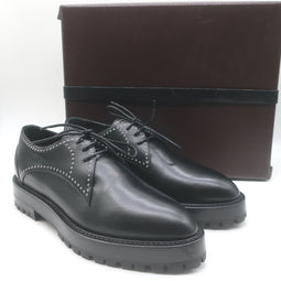 Alaia Eyelet-Embellished Derby Loafers 