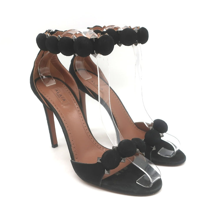 Alaia La Bombe 110 Studded Ankle Strap Sandals